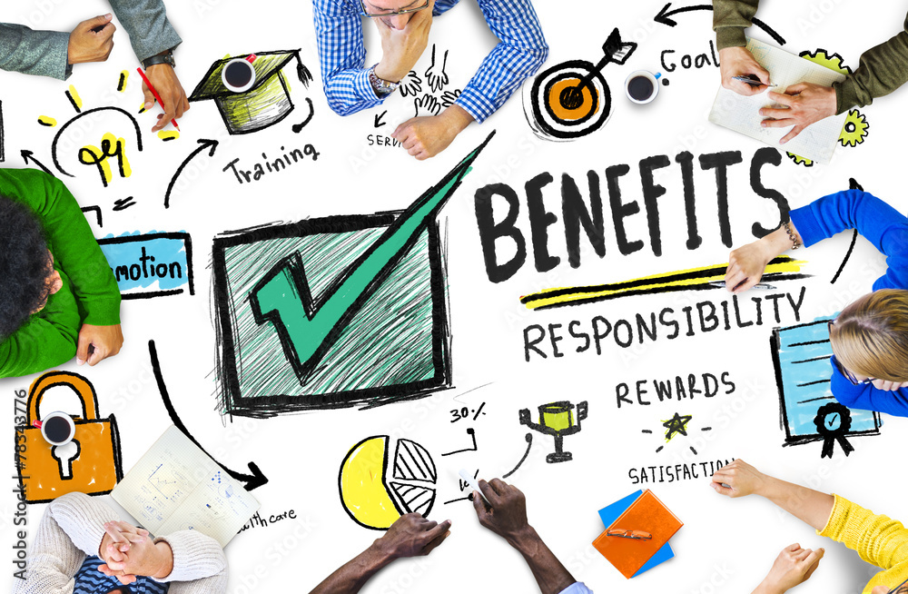Obraz premium Benefits Gain Profit Income Earning People Meeting Concept