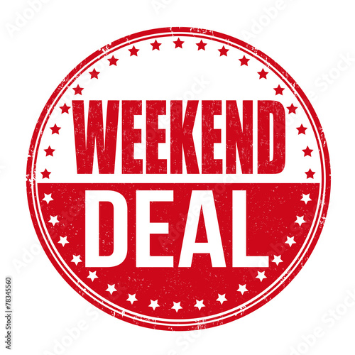 Weekend deal stamp