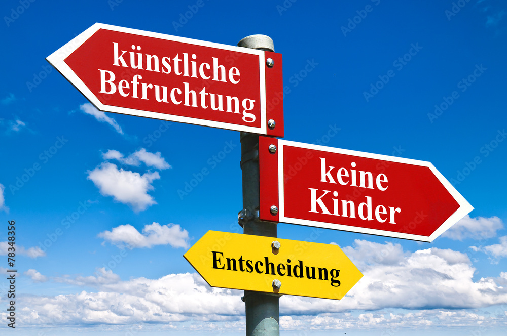 Fototapeta premium Künstliche Befruchtung oder keine Kinder