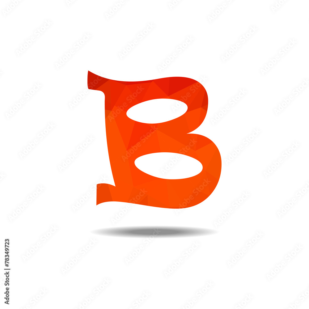 alphabet low polygon alphabet low polygon