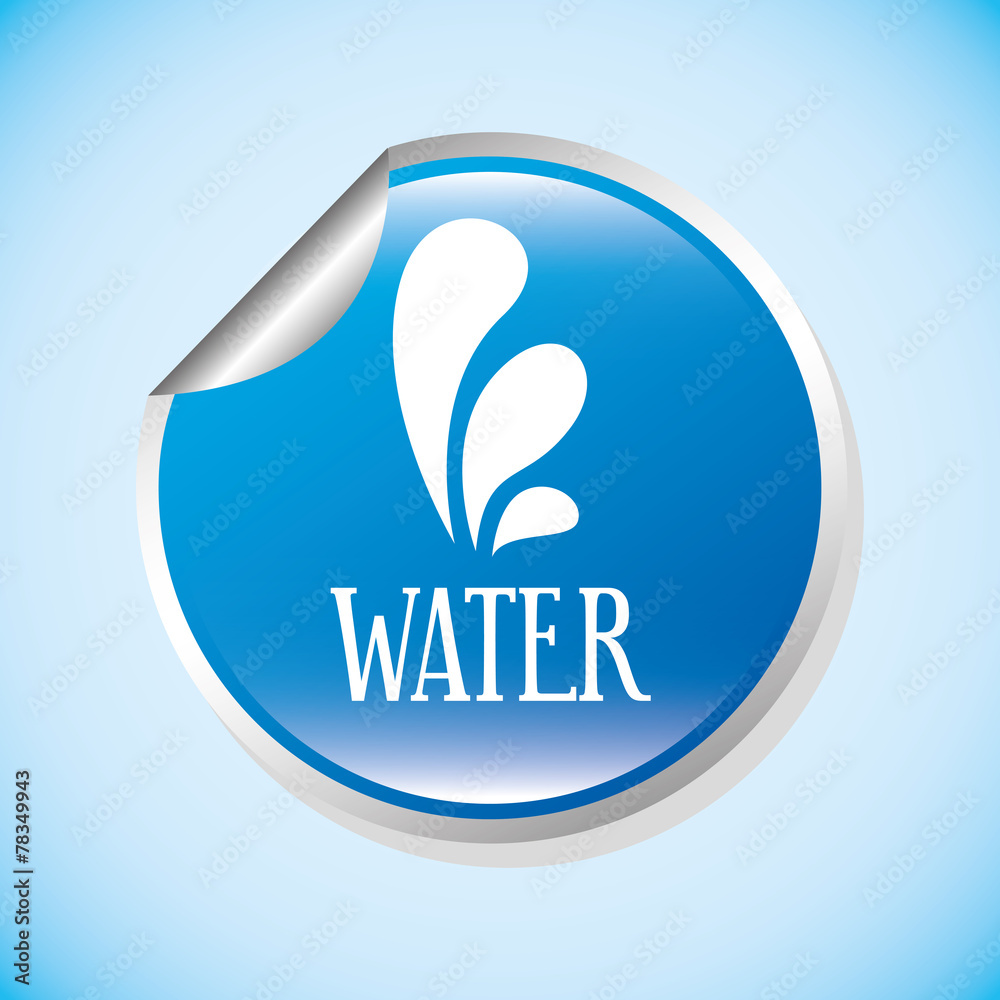 Obraz premium water label