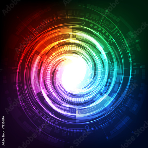 Abstract future technology background concept, vector