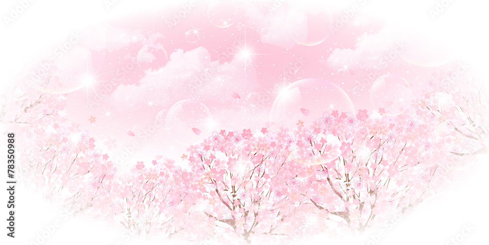 空 桜 背景 空 桜 背景