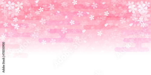 桜　和紙　背景