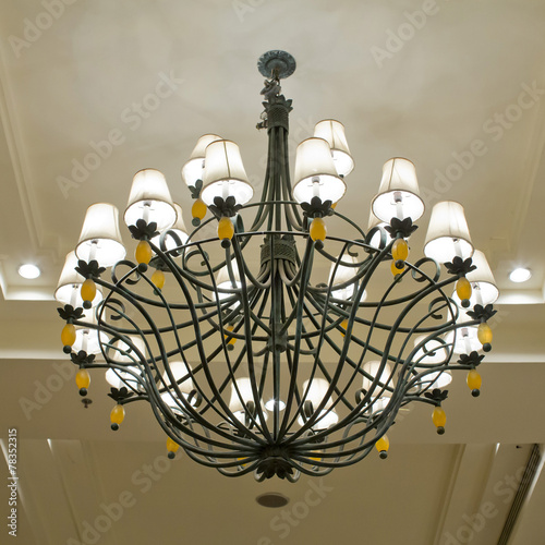 Wallpaper Mural Vintage art deco ceiling lamp Torontodigital.ca
