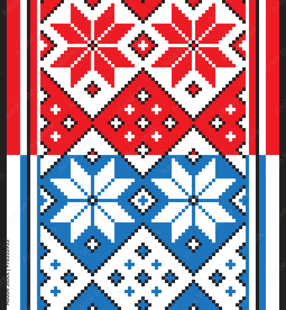 Fototapeta premium Belorussian ethnic ornament, seamless pattern