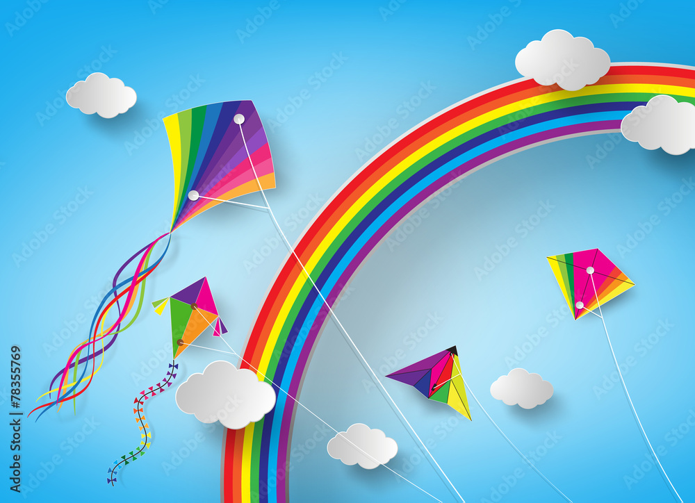 kite on sky kite on sky