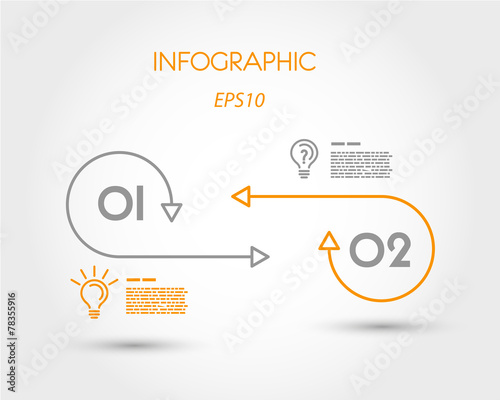 lienar two infographics options
