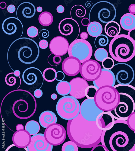 vector background with swirls