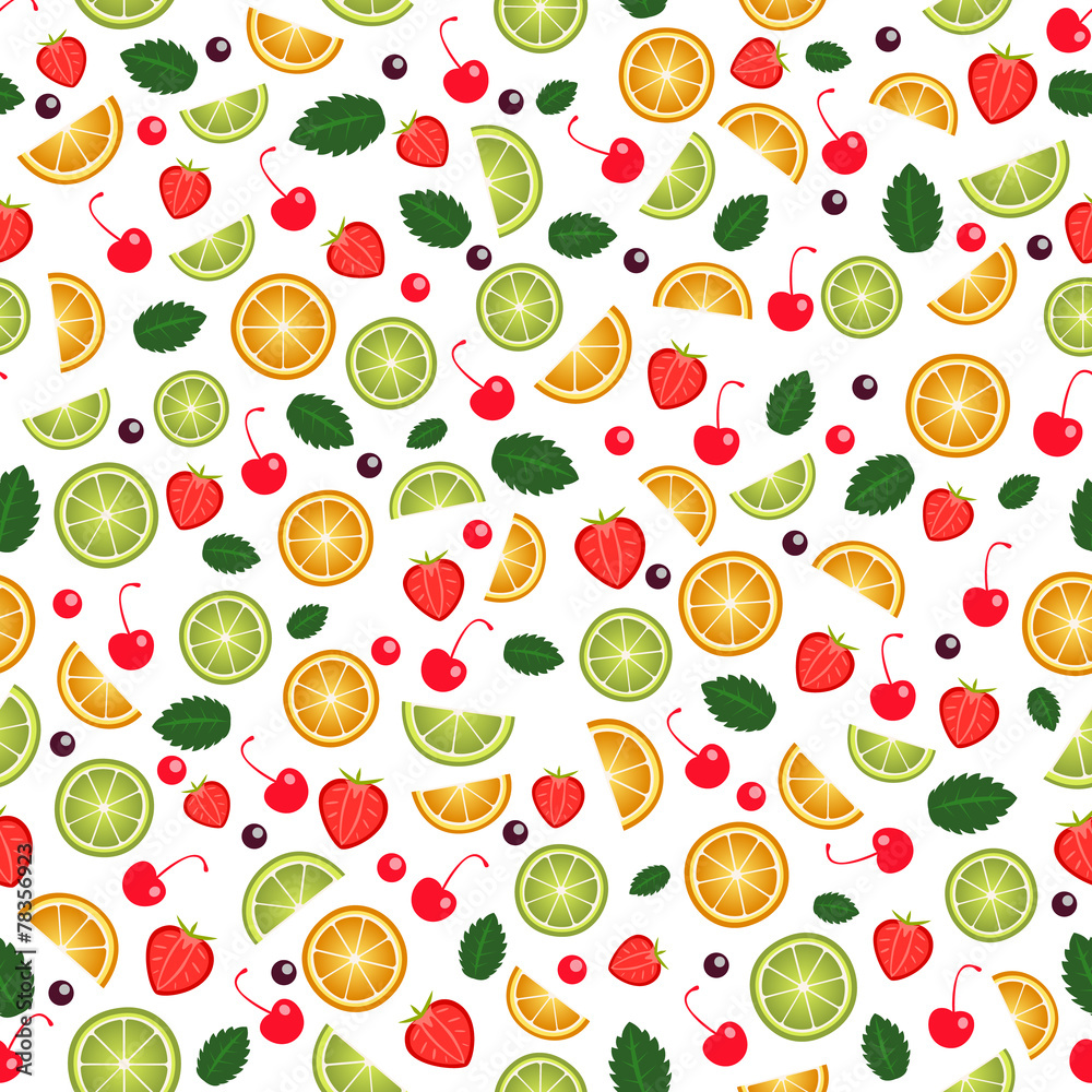 Fruit seamless background. Vector Fruit seamless background. Vector