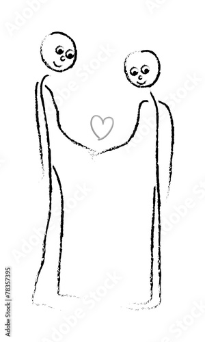 bonhommes amoureux