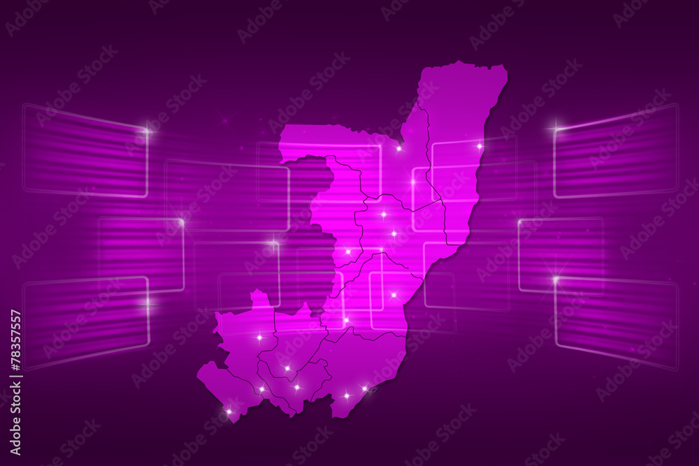 Kongo Map World map News Communication purple