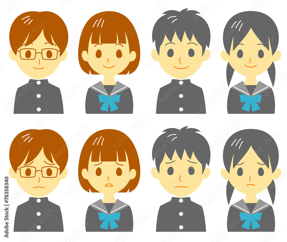 学生 表情 困り顔 学生 表情 困り顔
