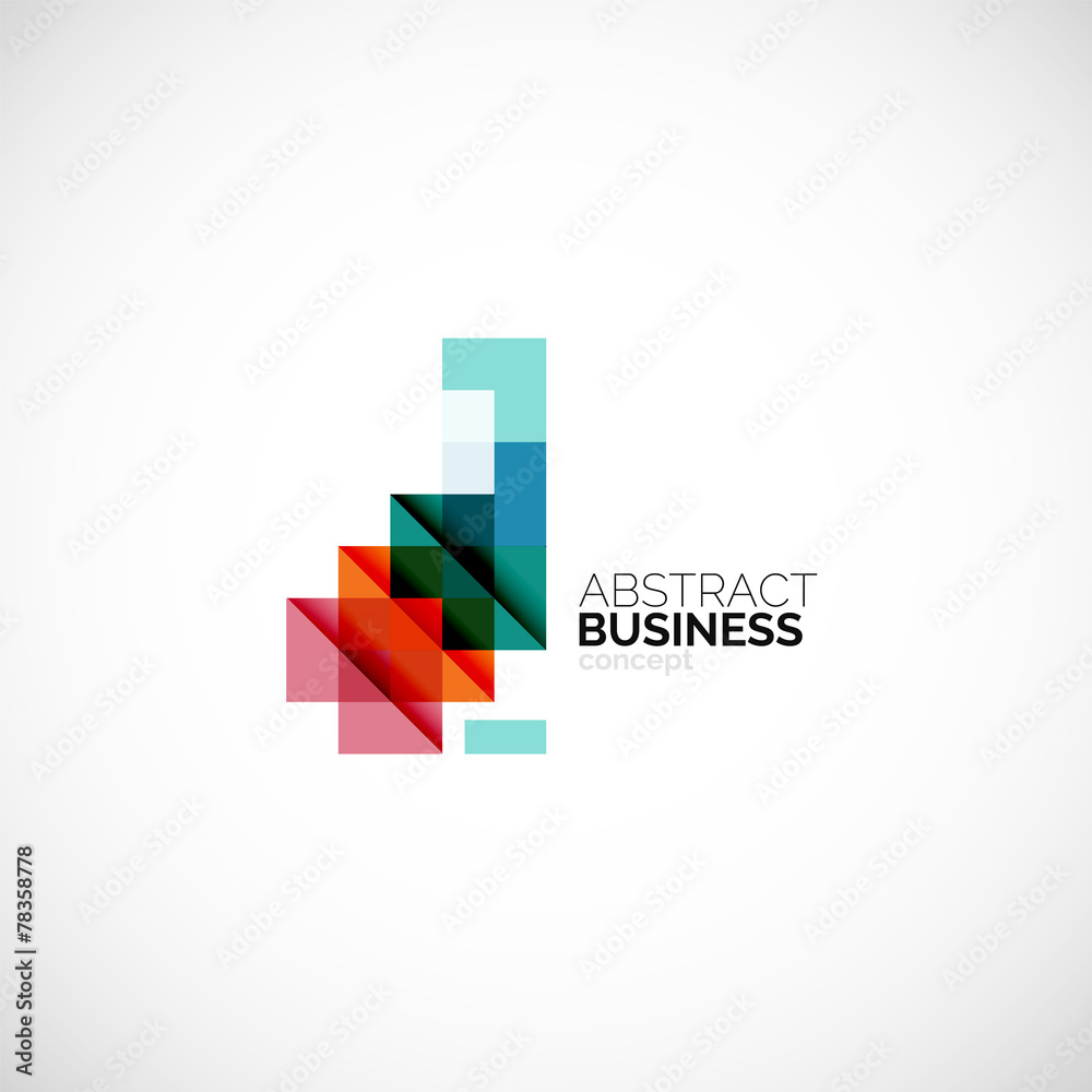 Square concept, company logo design element Square concept, company logo design element