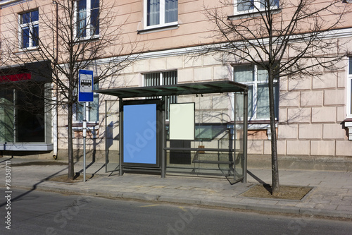 Bus - stop in city center