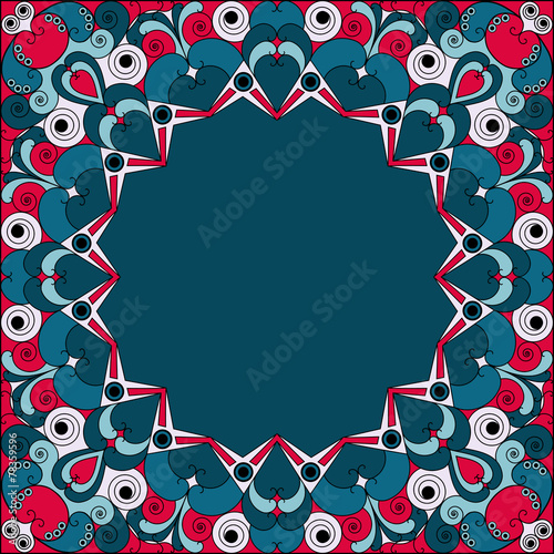 Abstract patterned frame