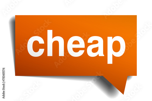 cheap orange sticker