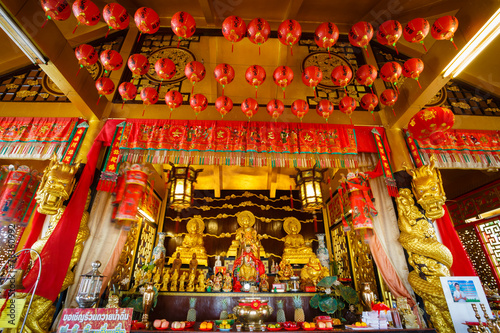 celebration of the Chinese new year in the temple Saphan Hin