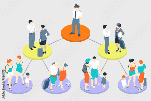 Isometric Infographic Holiday - Fly Tasks