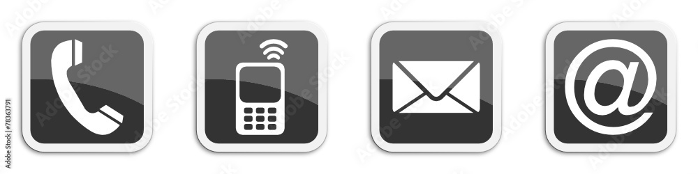 Four contacting sticker symbols in black - cube Four contacting sticker symbols in black - cube