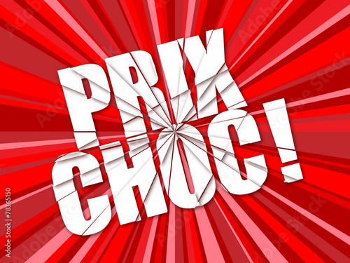 Tampon "PRIX CHOC" (soldes promotions déstockage offre spéciale)
