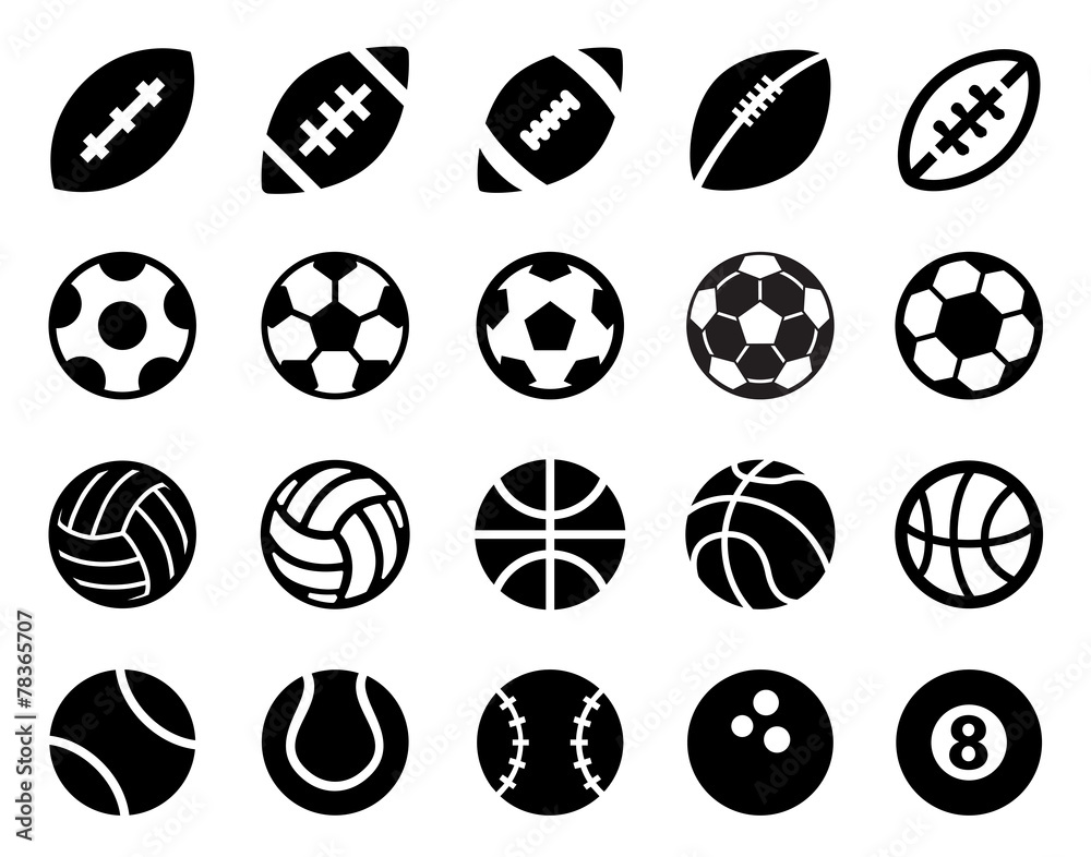 Sport Balls - obrazy, fototapety, plakaty 
