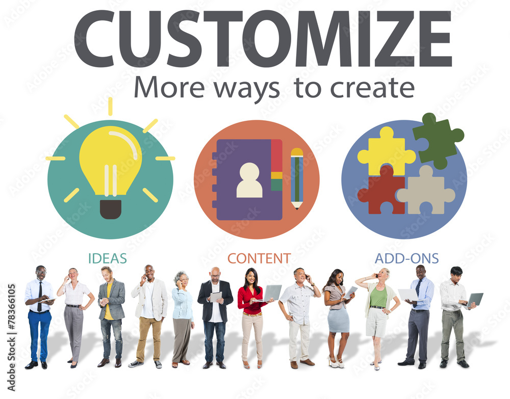 Customize Ideas Identity Individuality Innovation Concept Customize Ideas Identity Individuality Innovation Concept
