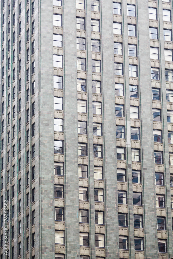 Grey Stone Block Office Tower