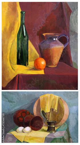 Fotografie still life gouache