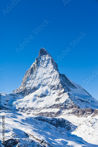 View of Matterhorn on a clear sunny day