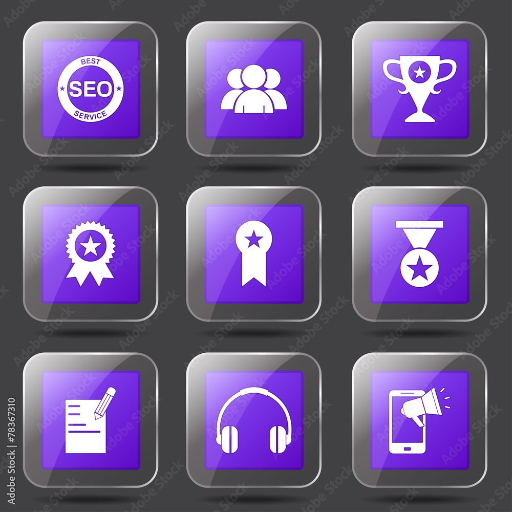 SEO Internet Sign Square Vector Violet Icon Design Set 9 SEO Internet Sign Square Vector Violet Icon Design Set 9