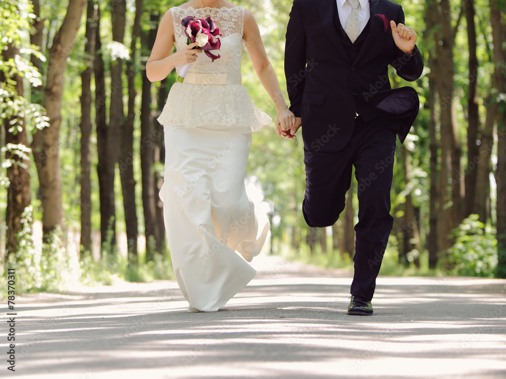 Fototapeta premium Running Couple