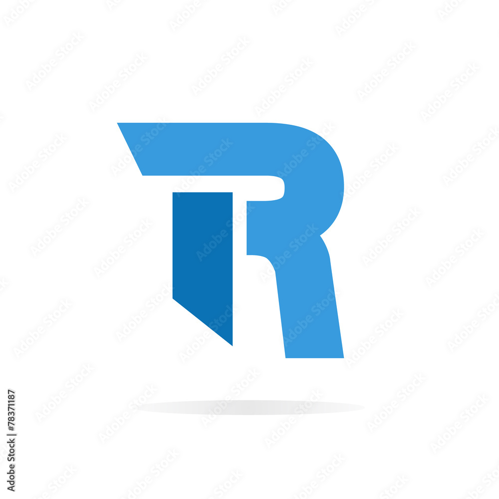Logo R letter for company vector design template.
