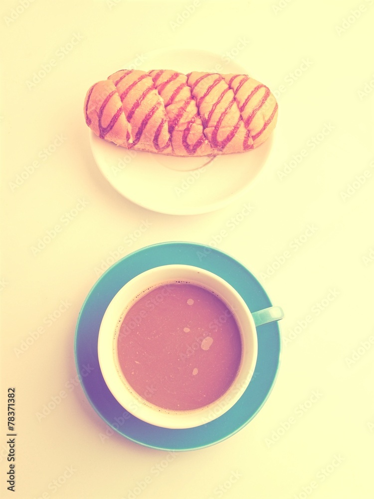 cup of coffee latte art on the wood background in vintage color cup of coffee latte art on the wood background in vintage color