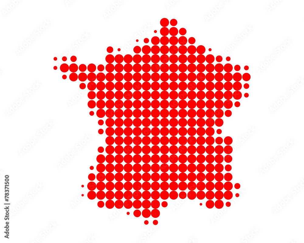 Karte von Frankreich