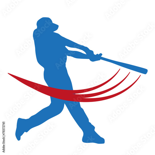 Vector baseball player