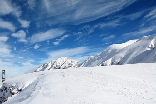 Alpine landscape in Bucegi mountains, Romania © remus20