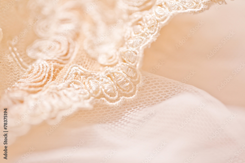 Tenderness peachys lingerie with candle and motif. Love mood.