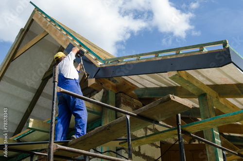 Completing work on a roof