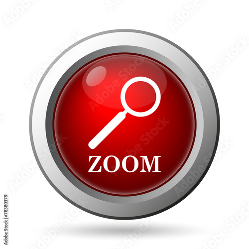 Zoom with loupe icon