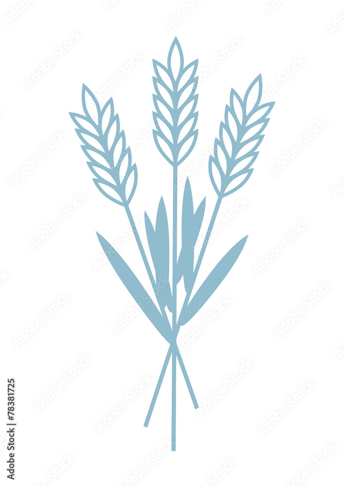 Grain vector icon on white background