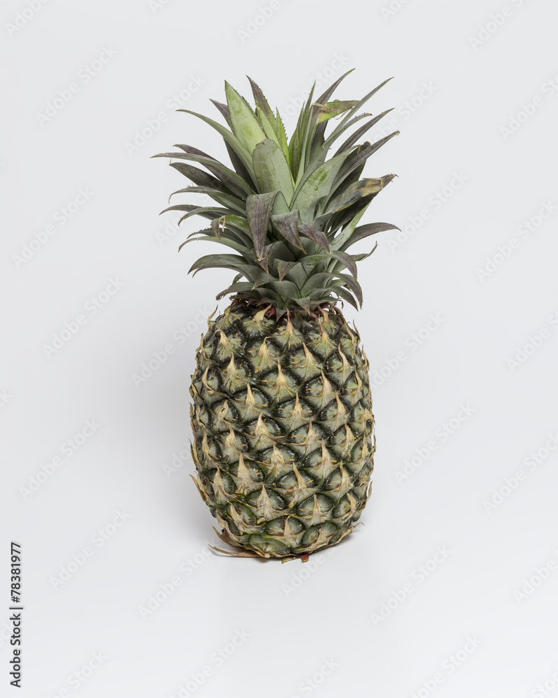 Pineapple isolated with white background