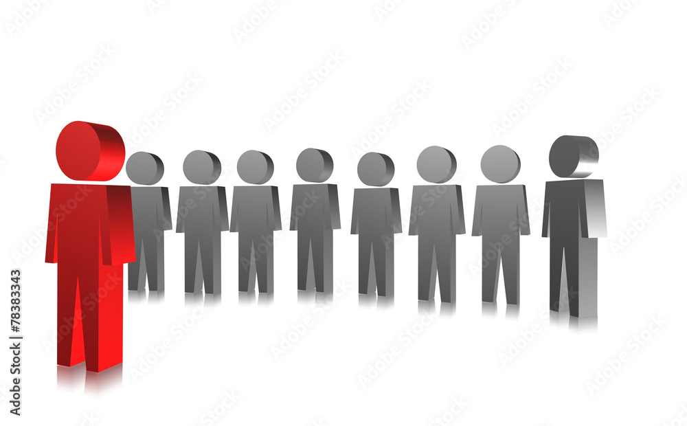 3D people in group. Leader meeting with the group. 3D people in group. Leader meeting with the group.
