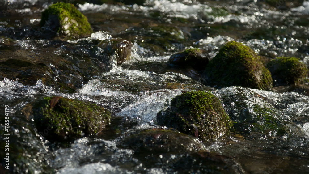 The flow of water through the rock The flow of water through the rock