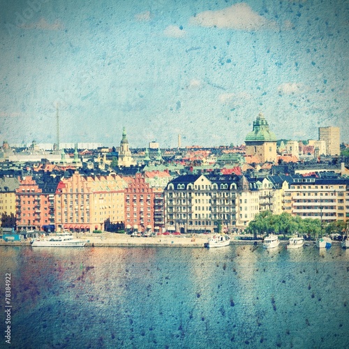 Stockholm  Sweden. Filtered style.