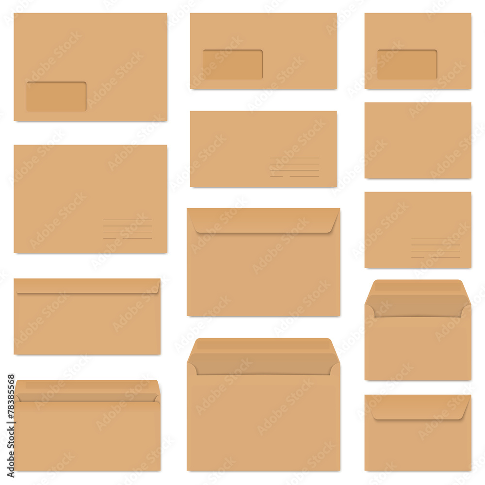 collection of colored envelopes collection of colored envelopes