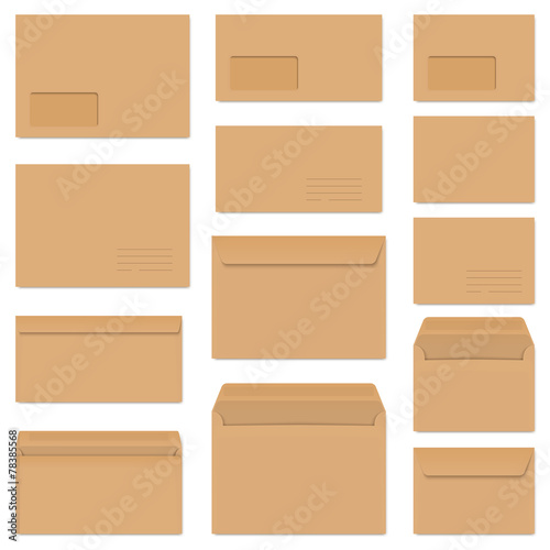 collection of colored envelopes
