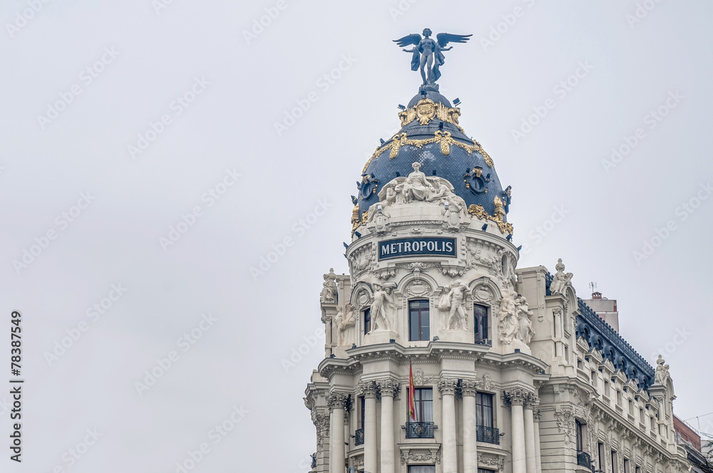 Metropolis building at Madrid, Spain