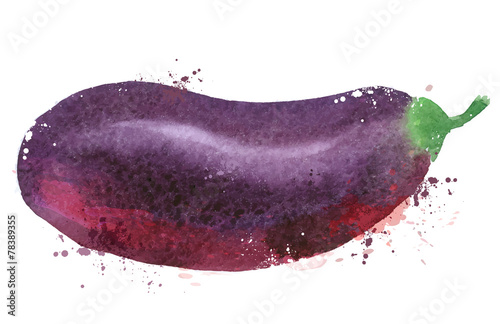 Eggplant vector logo design template. vegetables or food  icon.