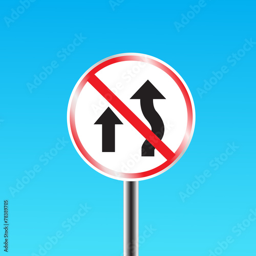 Do not overtake traffic sign